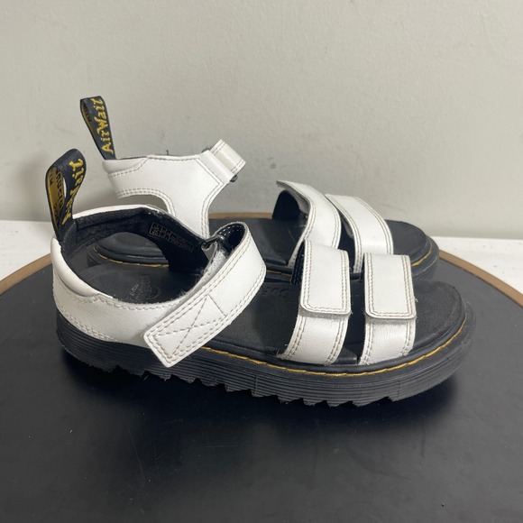 Dr Martens Klaire J White Leather Gladiator Sandals Women US 5 / EU 36 Straps - Picture 1 of 11